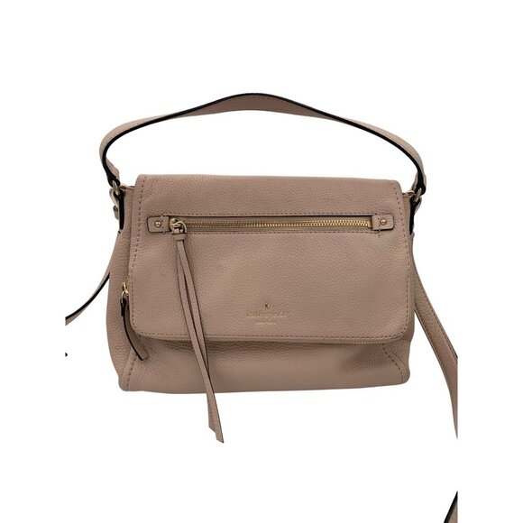 Kate Spade New York Pebbled Leather Crossbody Bag In Taupe - Picture 2 of 13